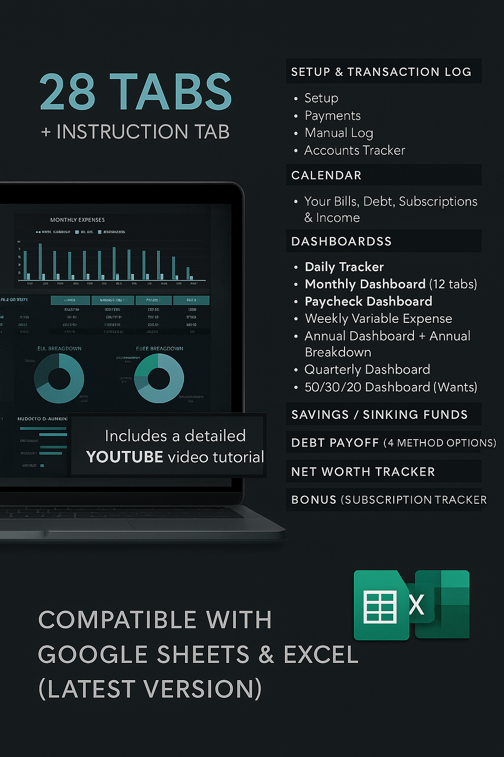 Ultimate Budget & Finance Spreadsheet